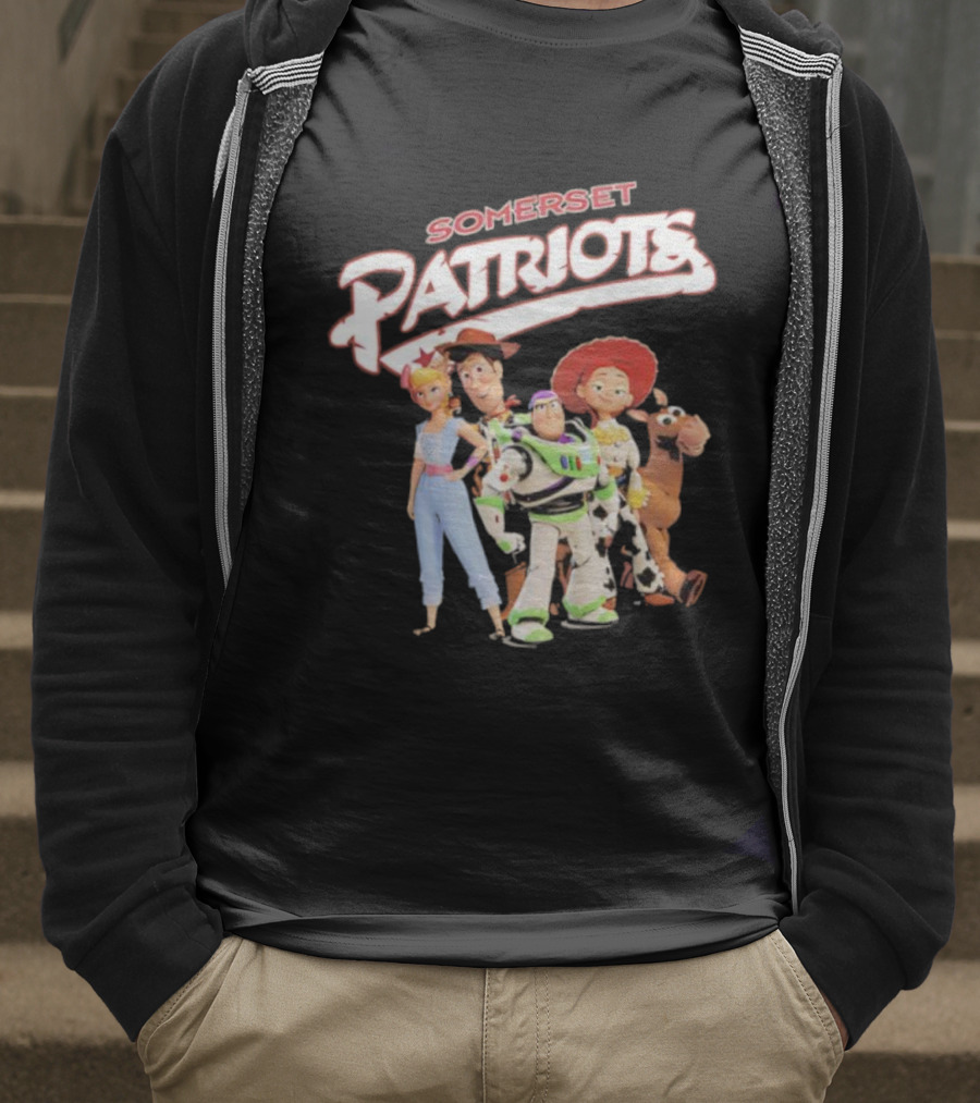 Somerset Patriots Toy Story Buzz Woody Jessie Bo Peep Bullseye T-Shirt