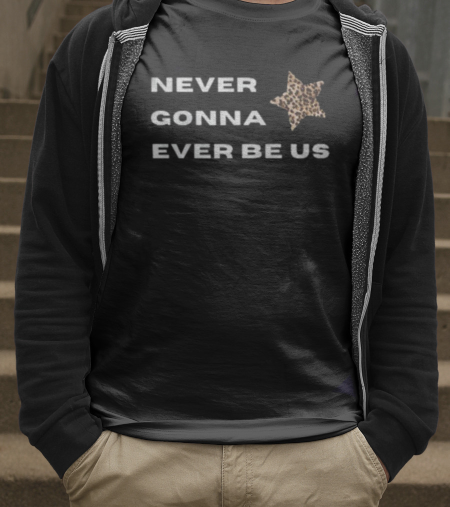Tate McRae Run For The Hills Never Gonna Ever Be Us Leopard Star T-Shirt
