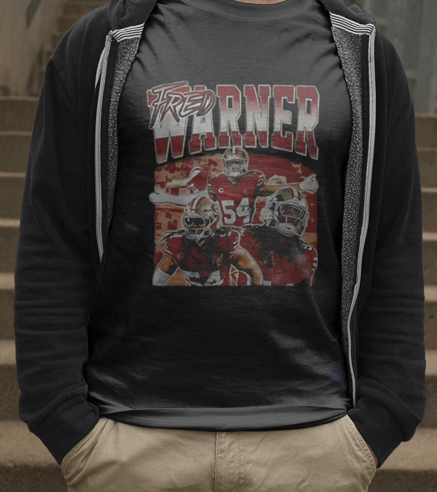 Fred Warner 54 San Francisco 49ers Football NFL Vintage 2025 T-Shirt