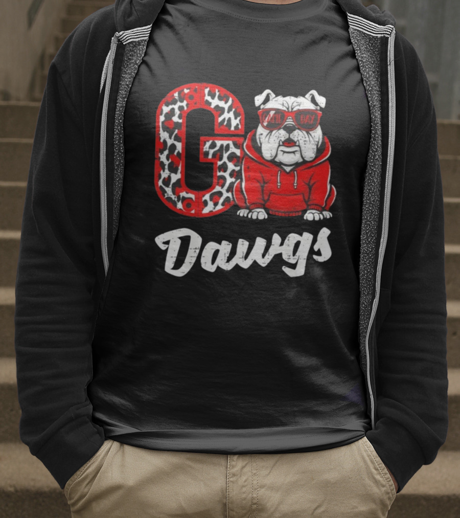 Go Dawgs Game Day Bulldog Football T-Shirt