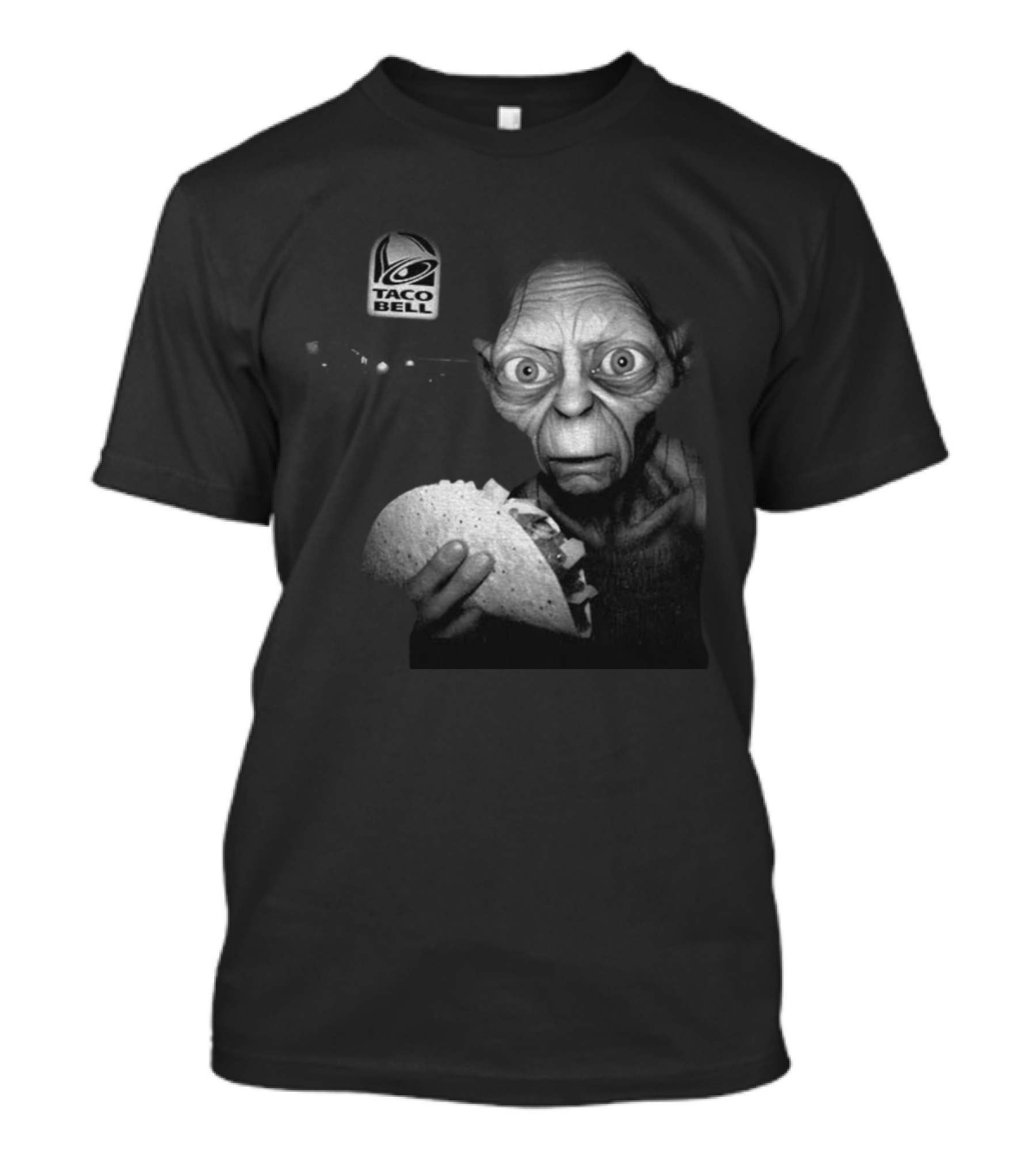 Taco Bell Gollum Goblin And Taco Ring Vintage Mashup T-Shirt