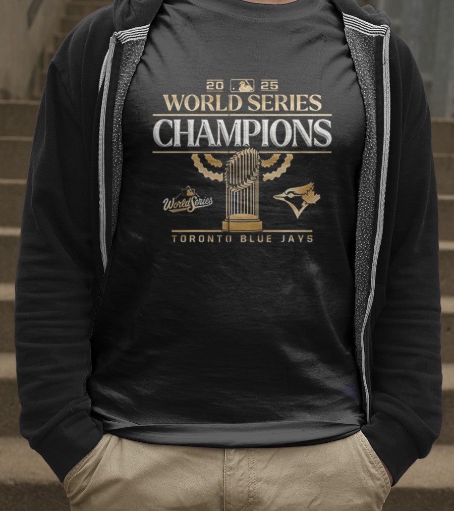 Toronto Blue Jays 1992 1993 World Series Champions Trophy Team Signature T-Shirt