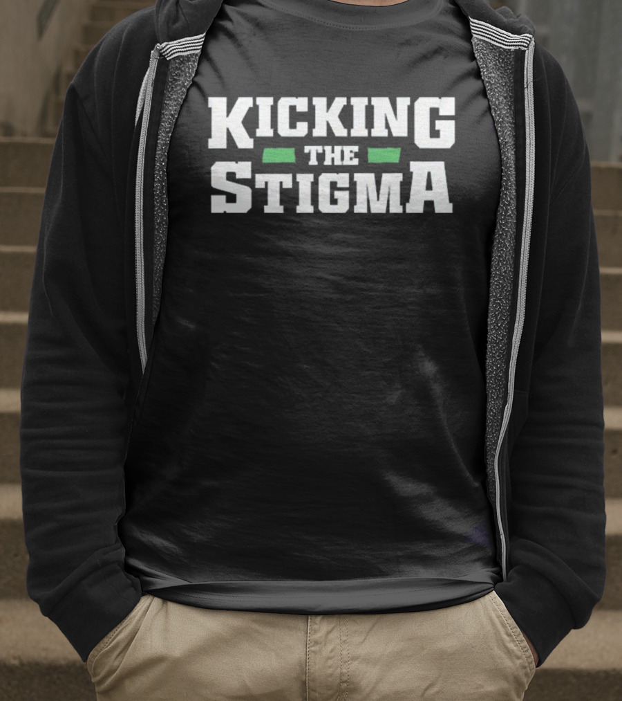 Kicking The Stigma Up And Adams Kay Adams T-Shirt