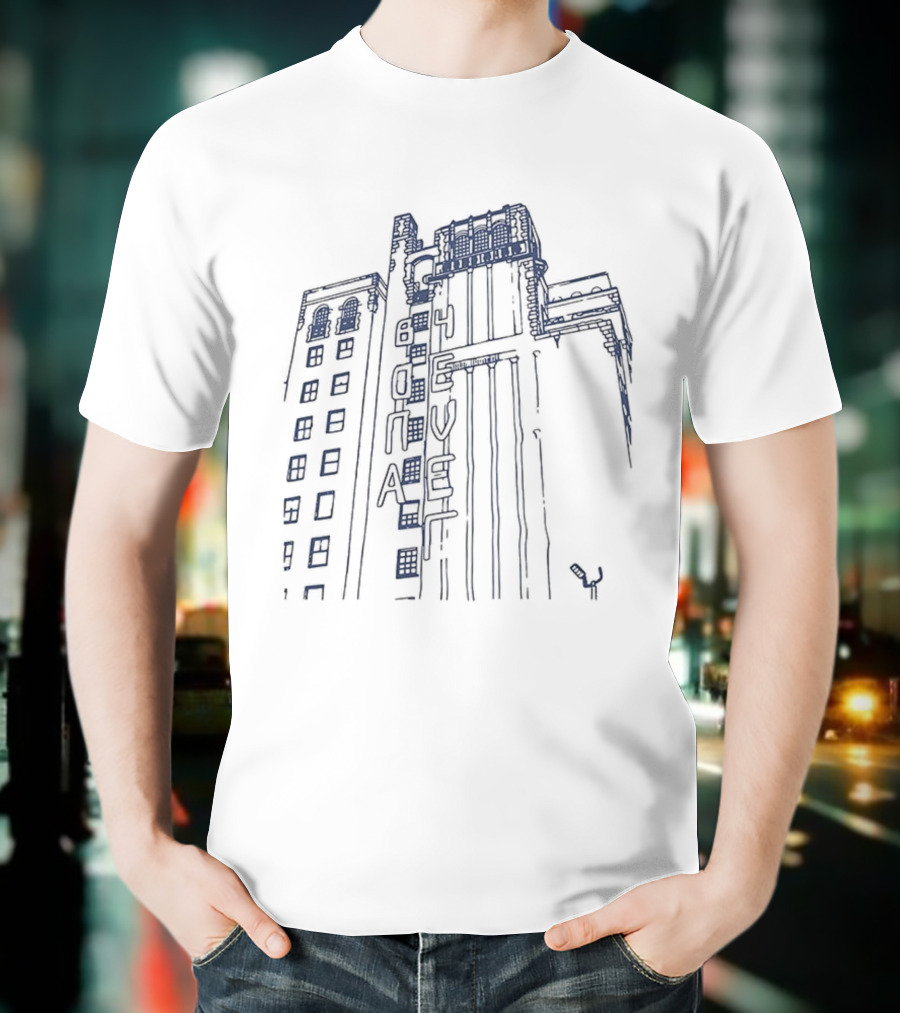 Bona 4Eva Hotel Building Neon Sign Design T-Shirt