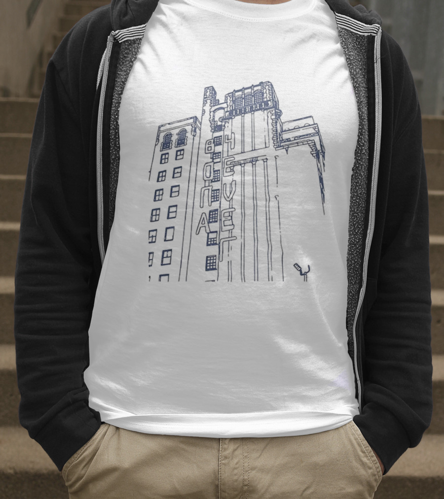 Bona 4Eva Hotel Building Neon Sign Design T-Shirt