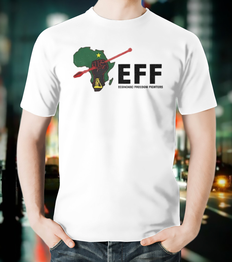 EFF Economic Freedom Fighters Africa Fist And Spear T-Shirt