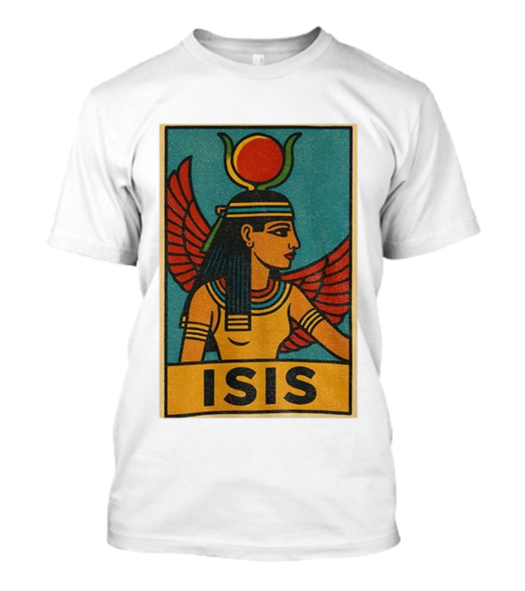Isis Egyptian Goddess Comic Style For Mythology Fans And Divine Feminine Seekers T-Shirt