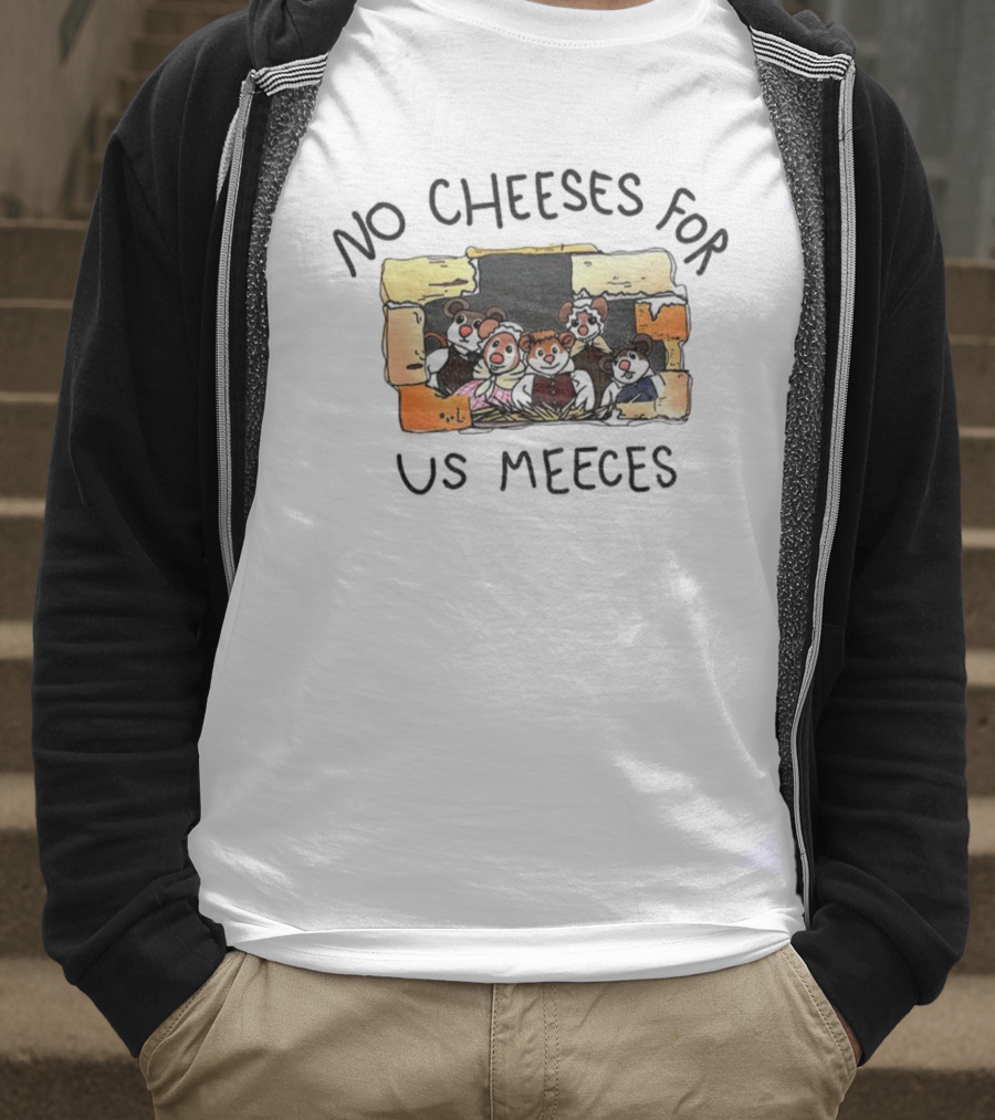 Muppet Mice Family No Cheeses For Us Meeces Brick Wall Theme T-Shirt