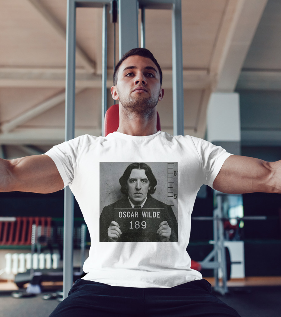 Oscar Wilde Shot 189 Funny Literary Meme T-Shirt