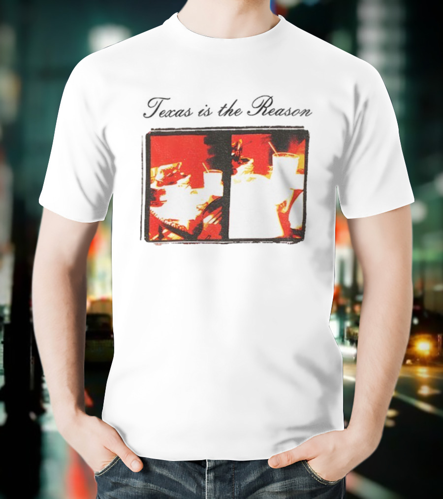 Texan Vintage Aesthetic With Retro Diner Imagery T-Shirt