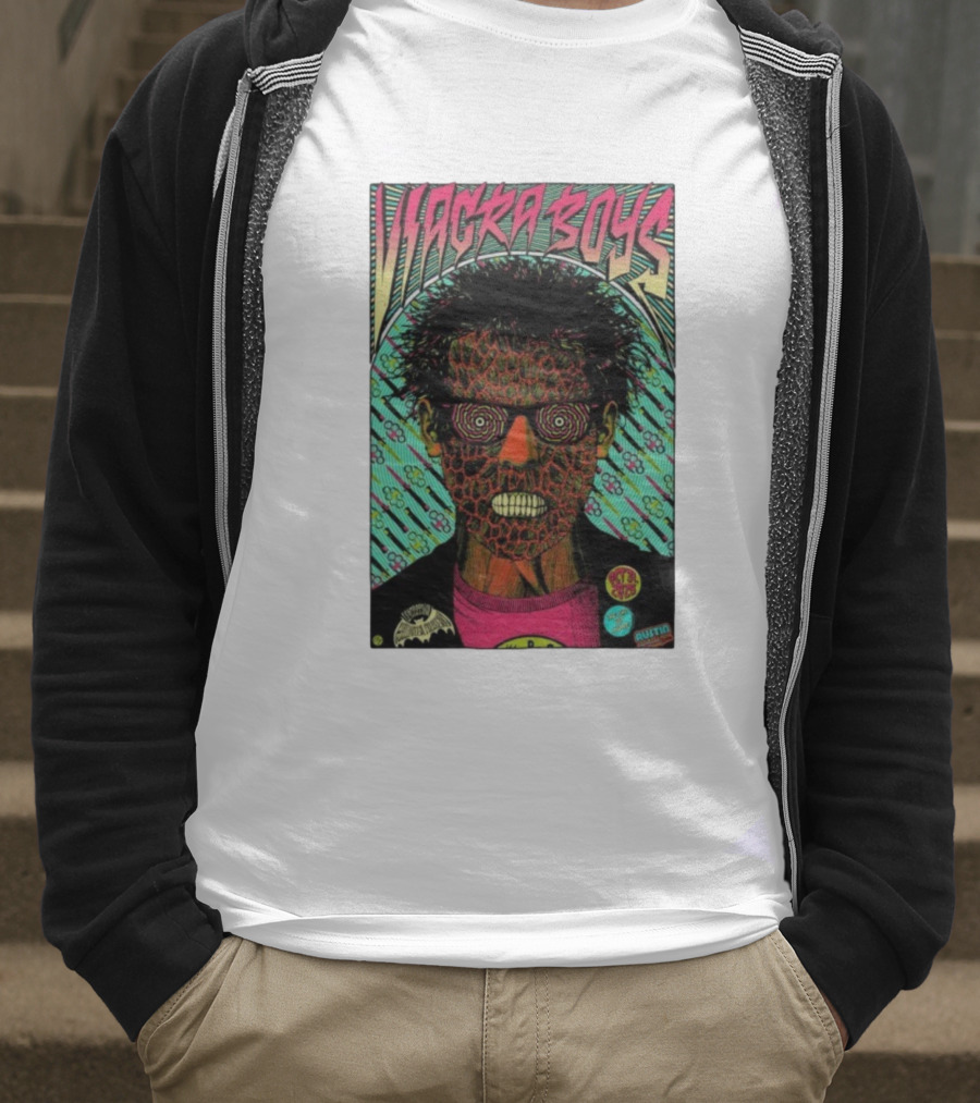 Viagra Boys Concert October 31 2025 The Far Out Lounge Austin Texas Psychedelic Art T-Shirt