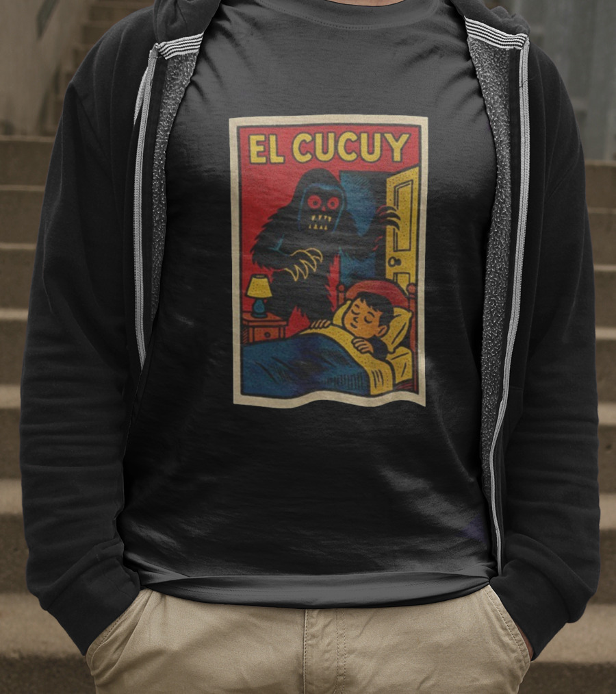 El Cucuy Latin Folklore Boogeyman Retro Comic Cover Nighttime Fright T-Shirt