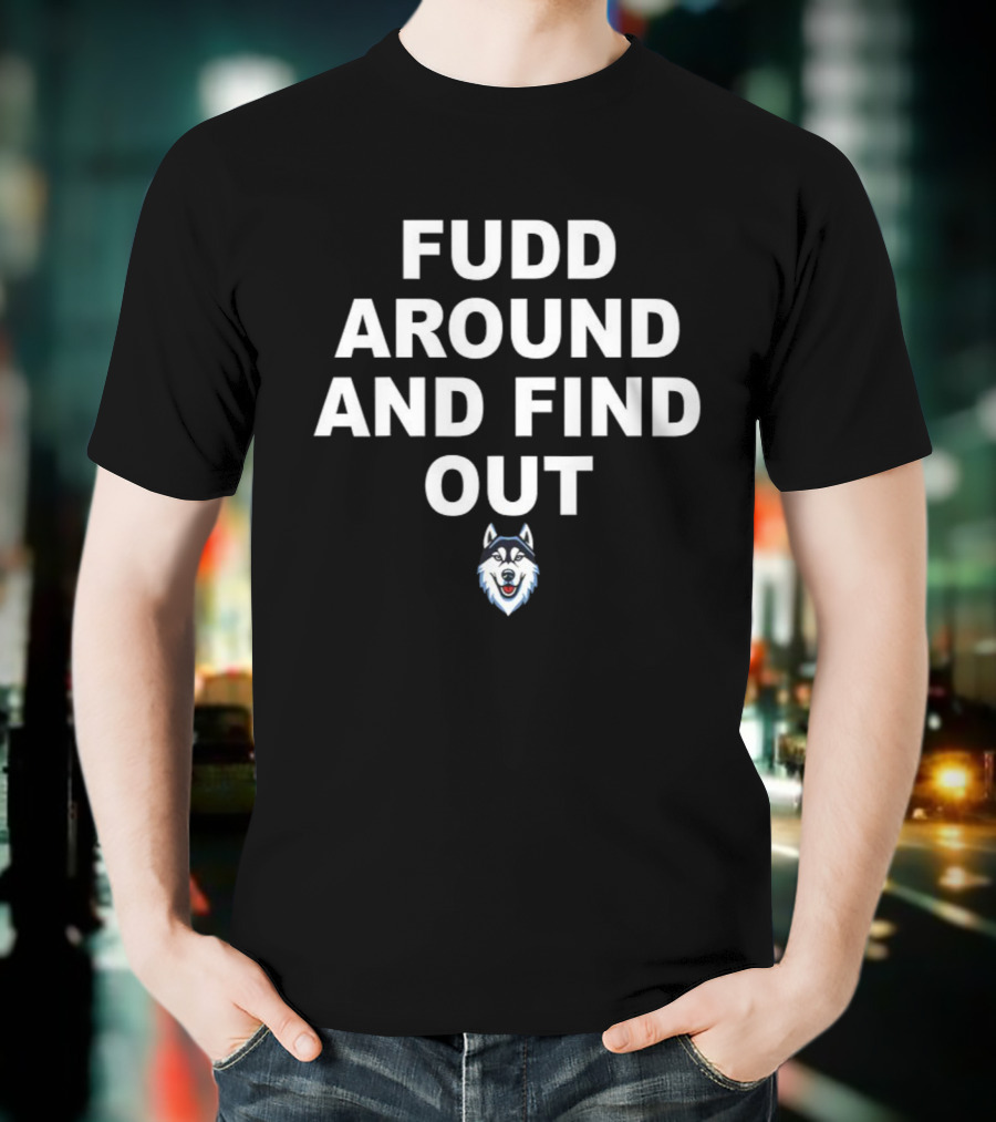 Fudd Around And Find Out Azzi Fudd Takes The Crown Husky Logo T-Shirt