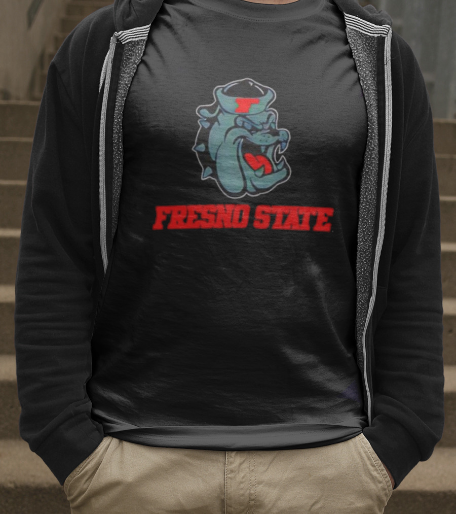 Fresno State Bulldogs California State University Mascot T-Shirt