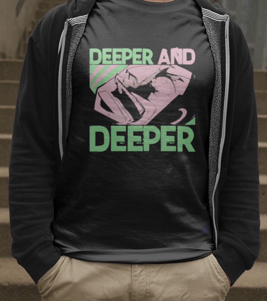 Gyakkyou Burai Kaiji Hakairoku-hen Deeper And Deeper Manga Art T-Shirt
