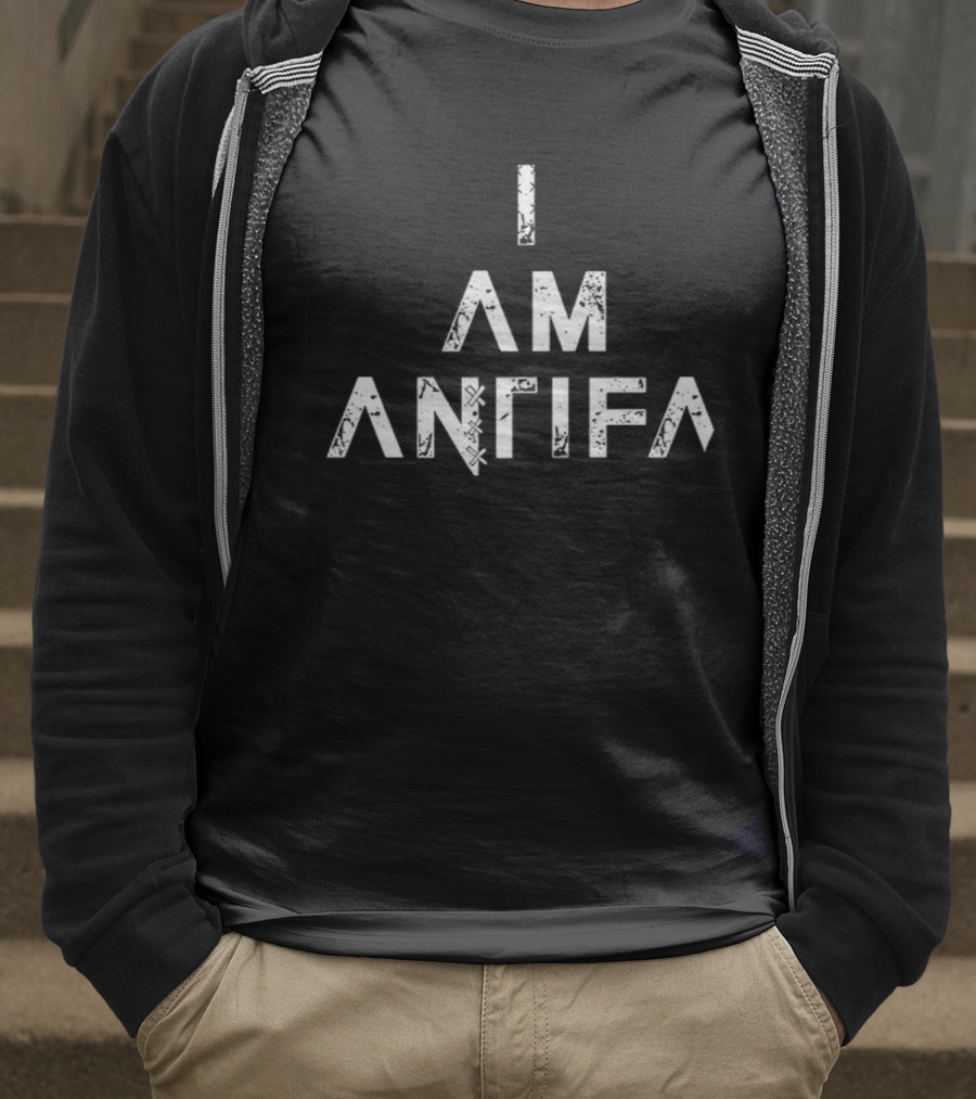 I Am Antifa Political Statement T-Shirt