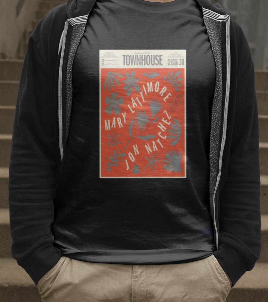 Mary Lattimore Jon Natchez Townhouse Venice October 30 2025 T-Shirt