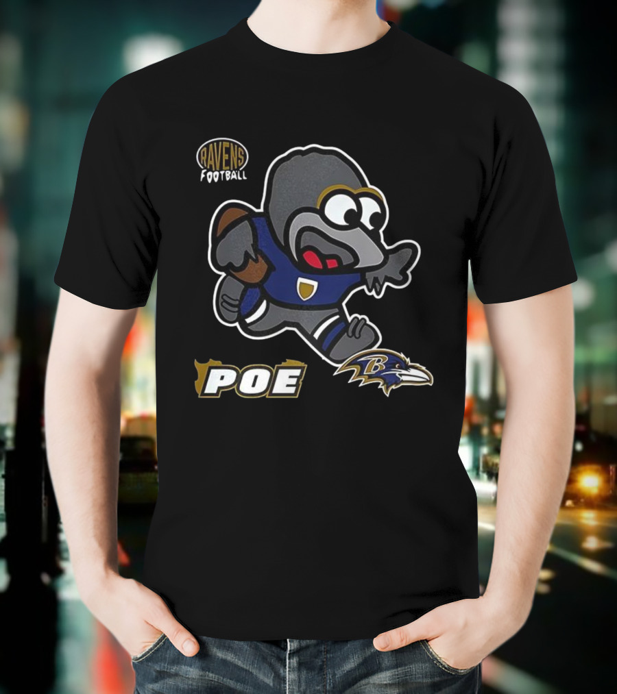 Baltimore Ravens Poe Infant Mascot Football Ravens Logo T-Shirt