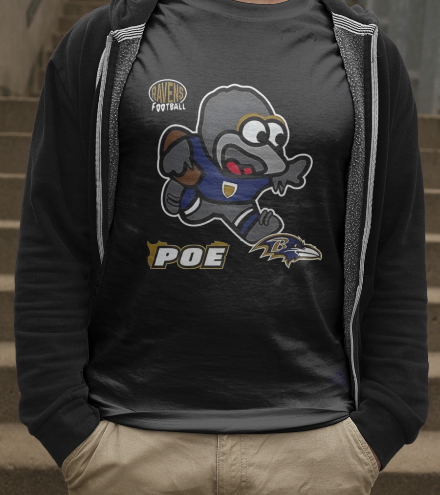 Baltimore Ravens Poe Infant Mascot Football Ravens Logo T-Shirt