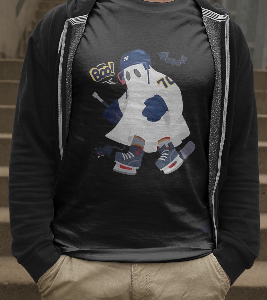 Florida Panthers NHL Halloween Boo Hockey Ghost 70 T-Shirt