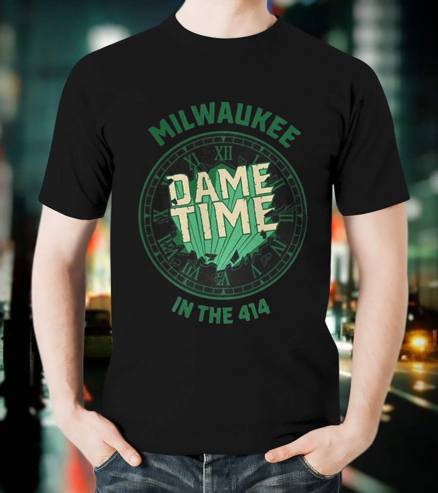 Milwaukee Dame Time In The 414 Basketball Dime Time T-Shirt