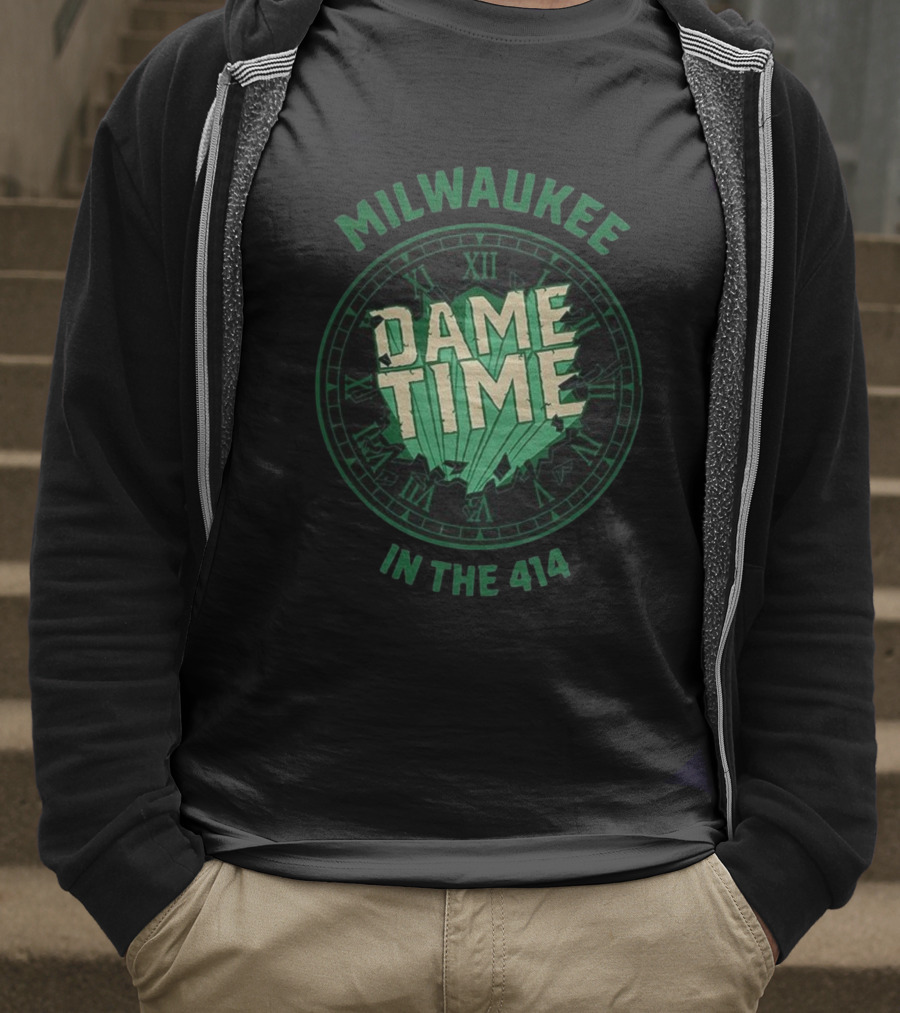 Milwaukee Dame Time In The 414 Basketball Dime Time T-Shirt