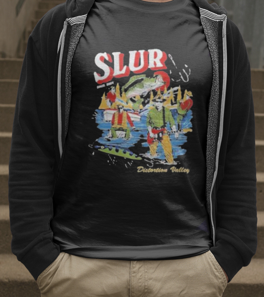 Slur Distortion Valley River Adventure Band Surprise T-Shirt