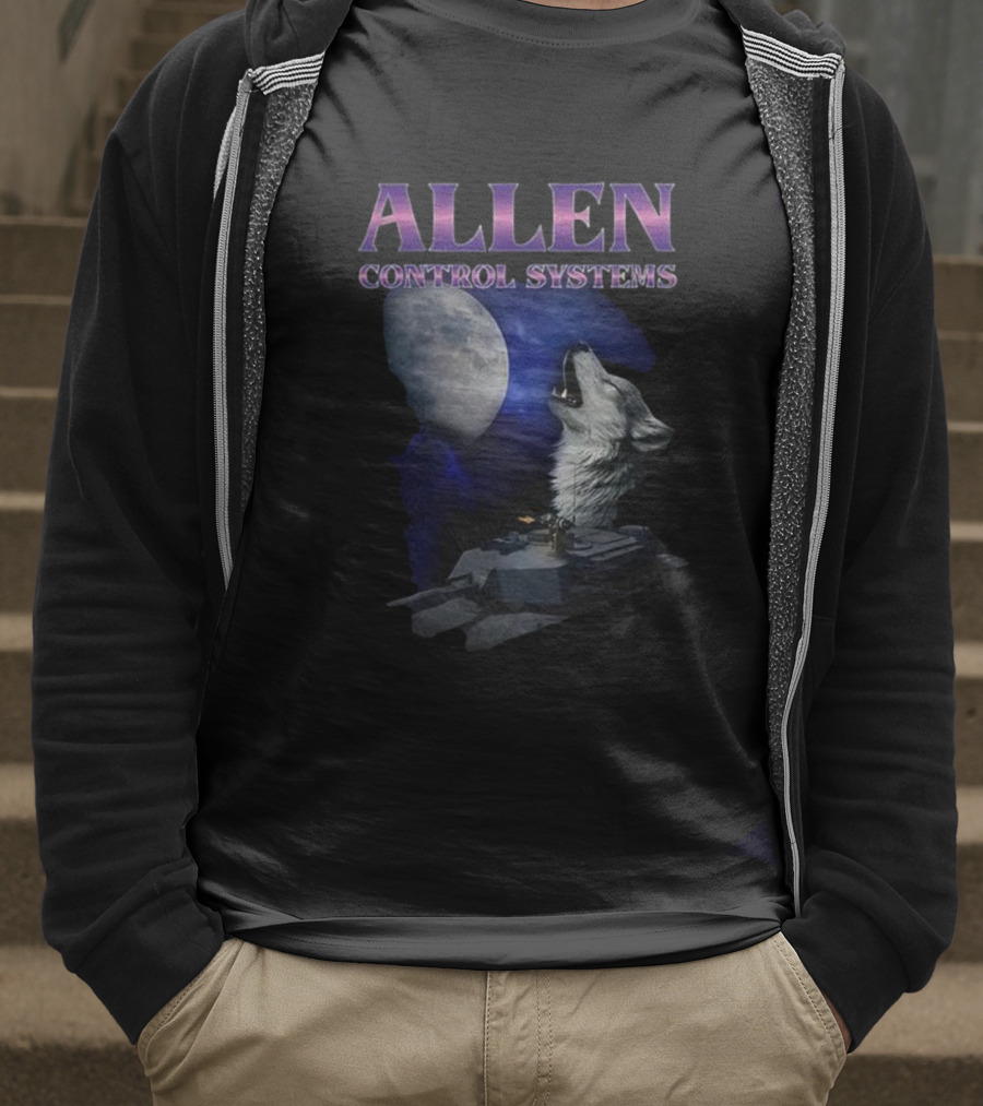 Allen Control Systems Howling Wolf Moon Tank Design T-Shirt