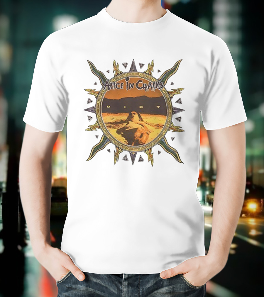 Alice In Chains Dirt Sunburst Desert Scene T-Shirt