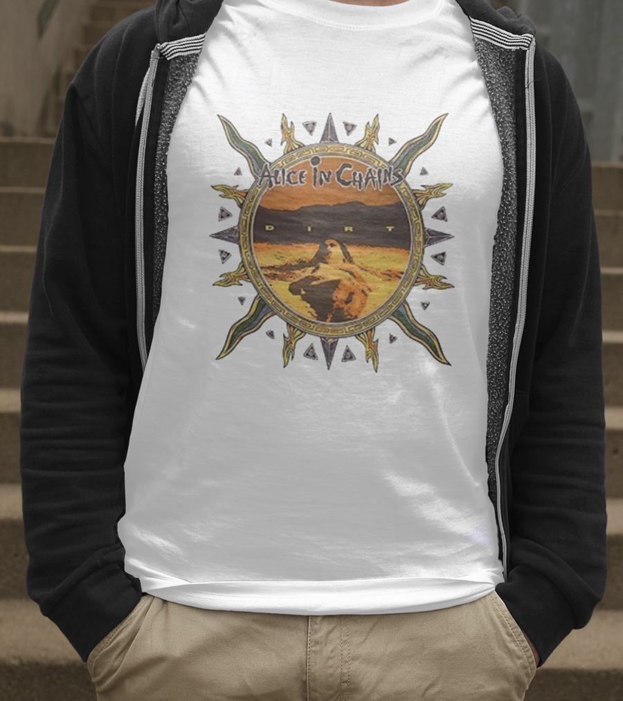 Alice In Chains Dirt Sunburst Desert Scene T-Shirt