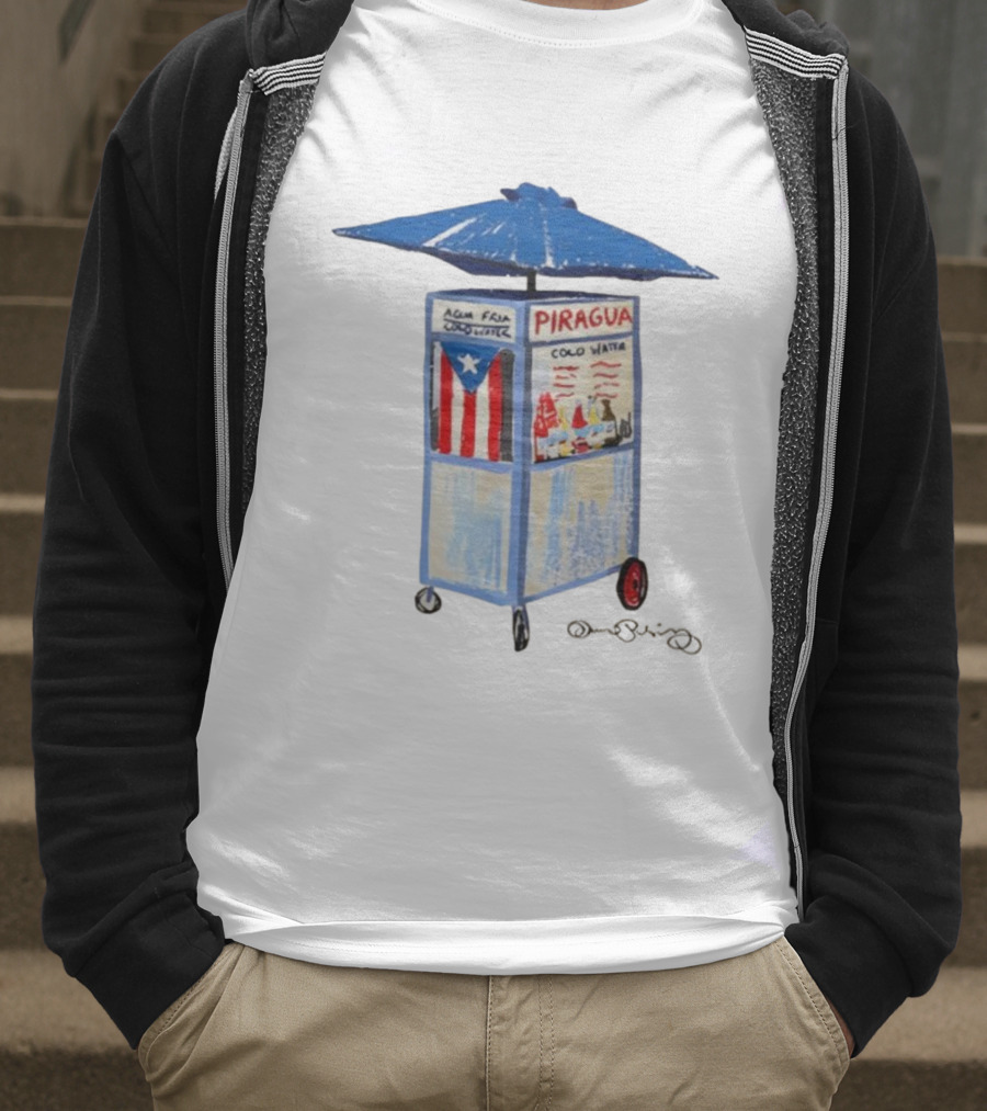 Puerto Rico Piragua Cart Cool Water Flag T-Shirt