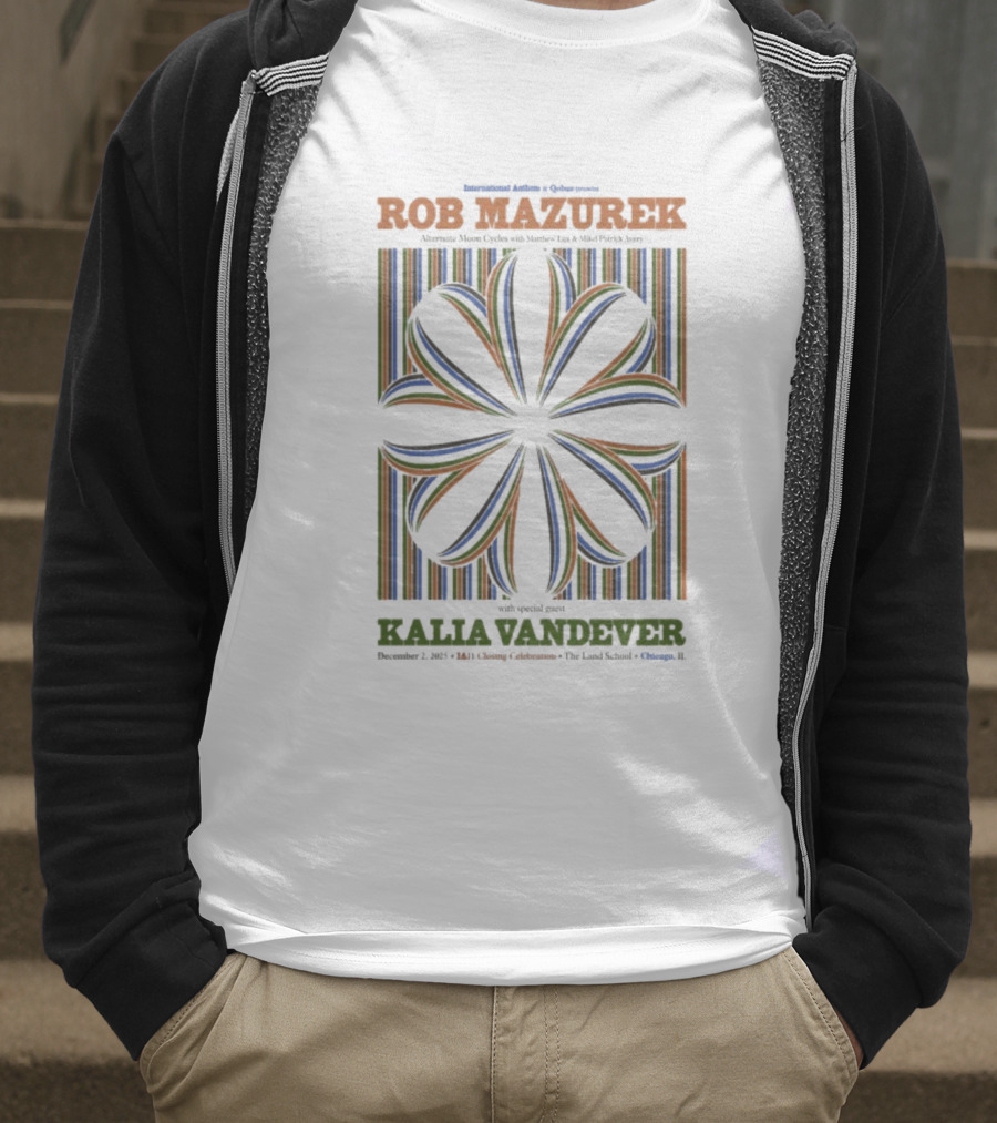 Rob Mazurek Kalia Vandever IA11 Closing Celebration December 2 2025 The Land School Chicago T-Shirt