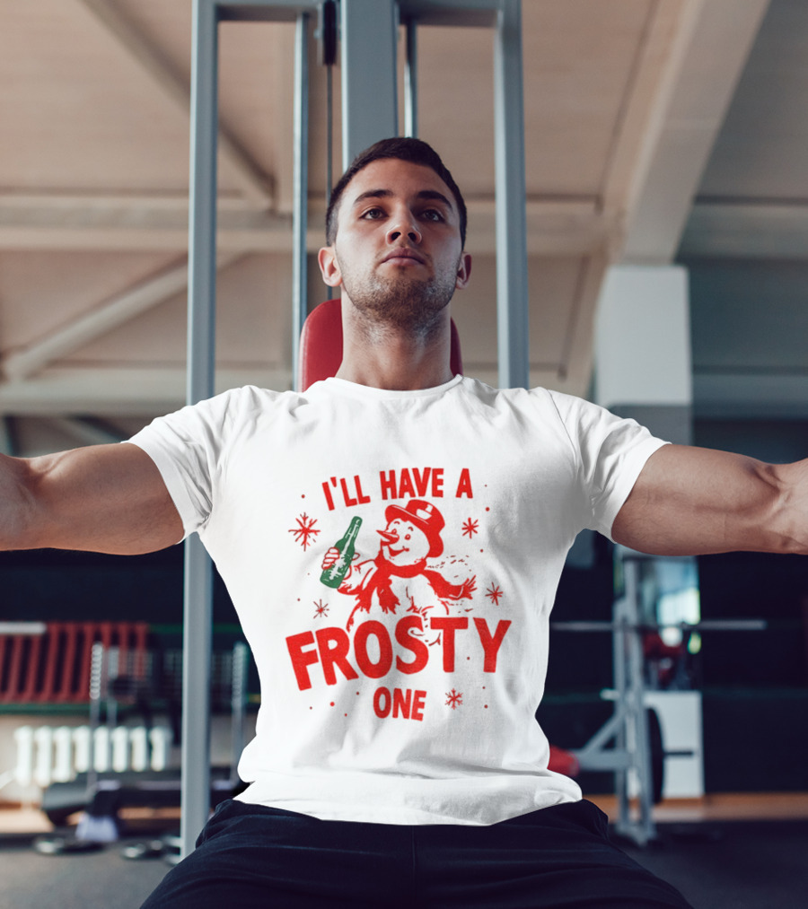I’ll Have A Frosty One Snowman Christmas 2025 T-Shirt