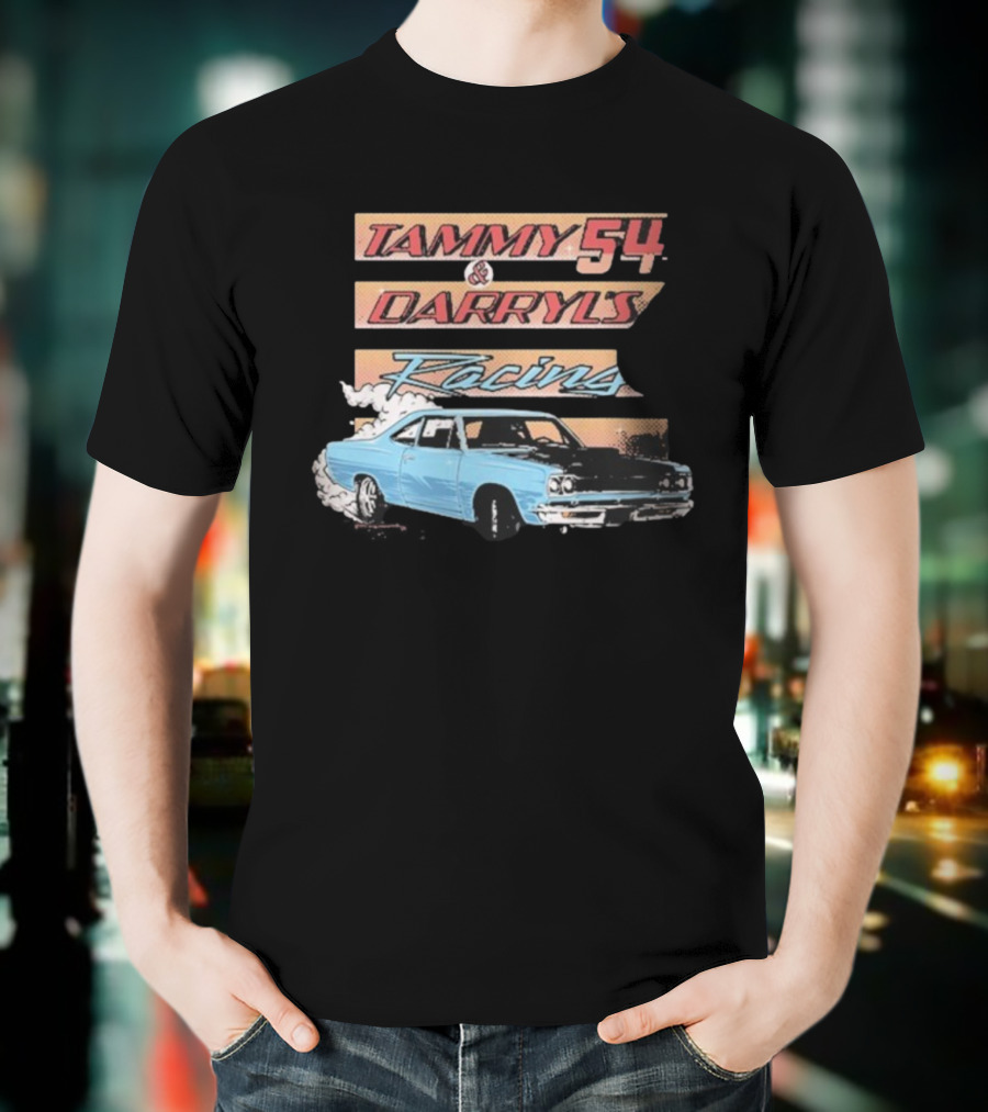 Tammy 54 Darryl's Racing Vintage Car Chelcie Lynn Trailer Trash Tammy T-Shirt
