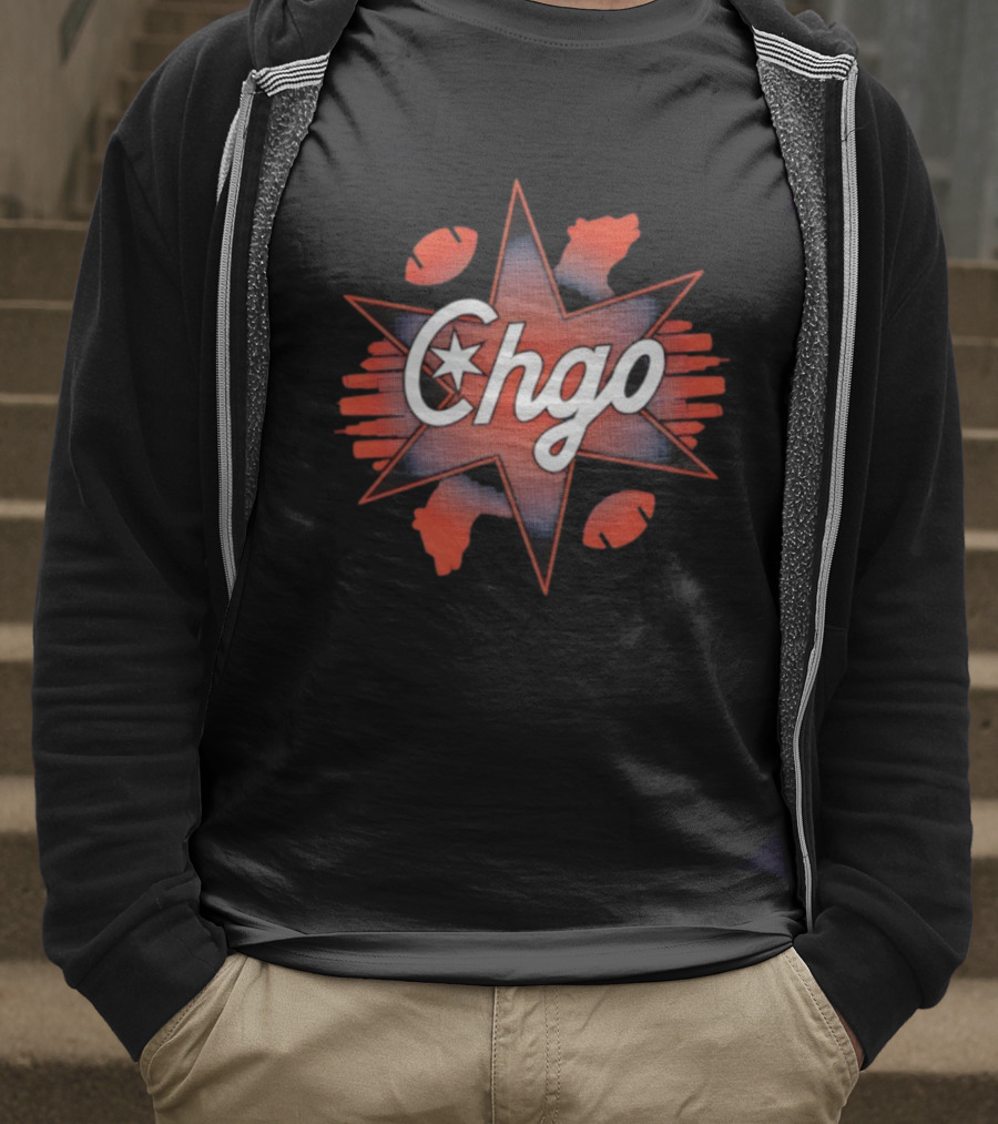 Chgo Star Football Claws T-Shirt
