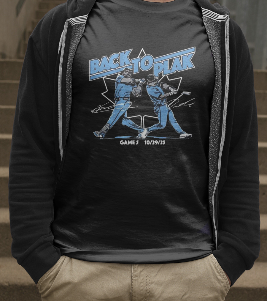 Back To Plak Davis Schneider Vladimir Guerrero Jr Game 5 10/29/25 T-Shirt