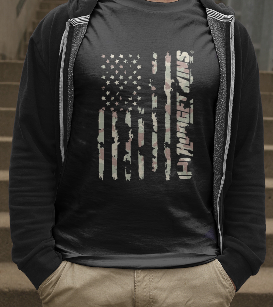 Camouflage Flag 9/11 Never Forget WMS T-Shirt