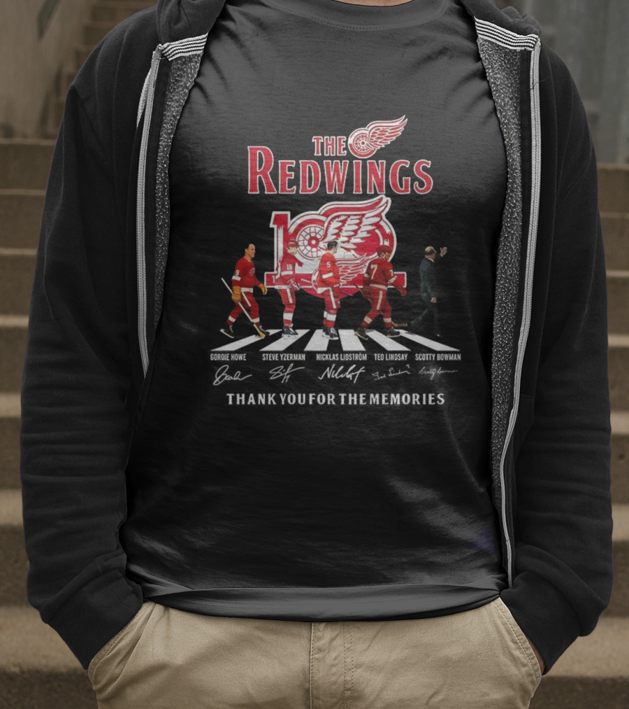 The Red Wings 100th Anniversary Thank You For The Memories Crosswalk T-Shirt
