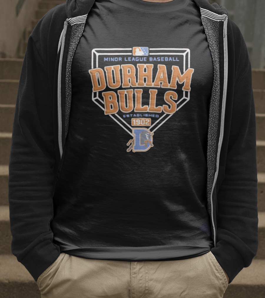 Durham Bulls Minor League Baseball 1902 Milb Established T-Shirt