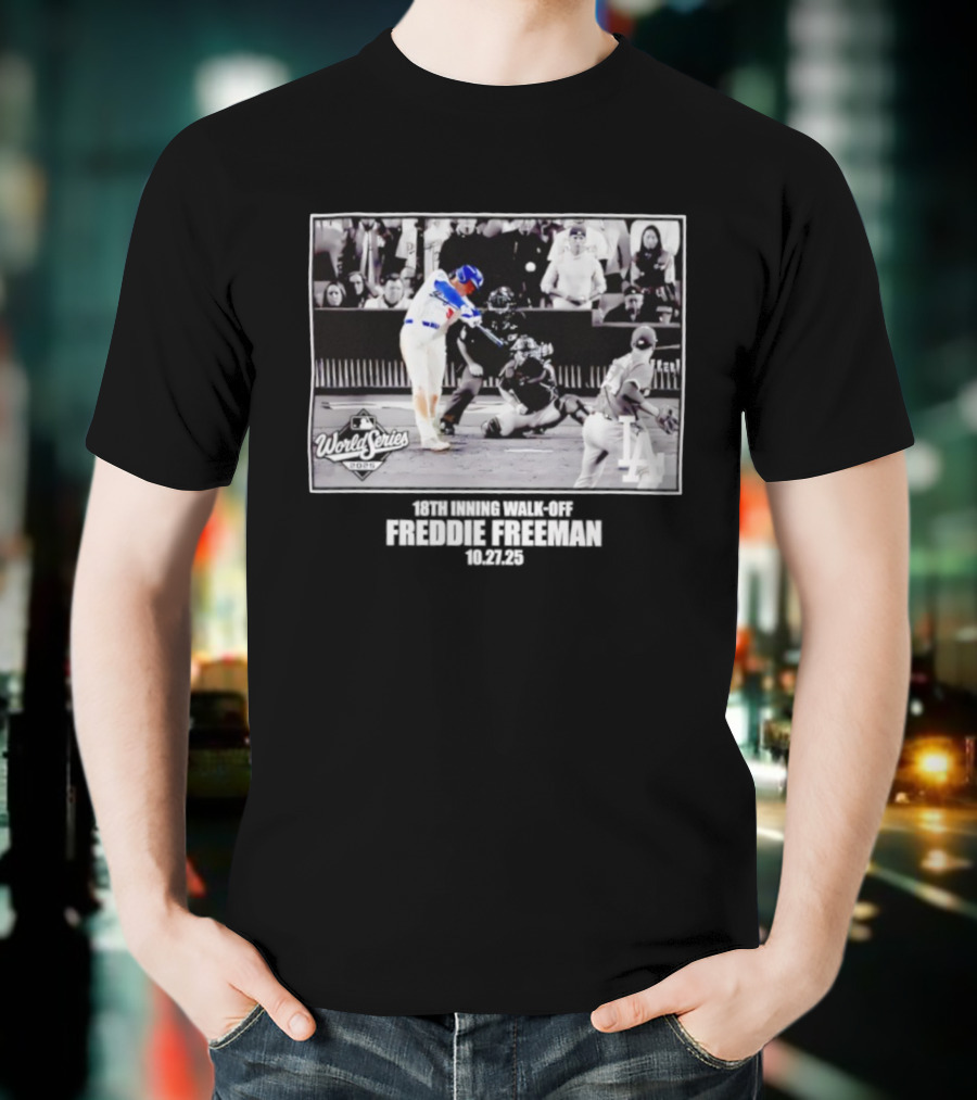 Freddie Freeman Los Angeles Dodgers 2025 World Series Moments T-Shirt