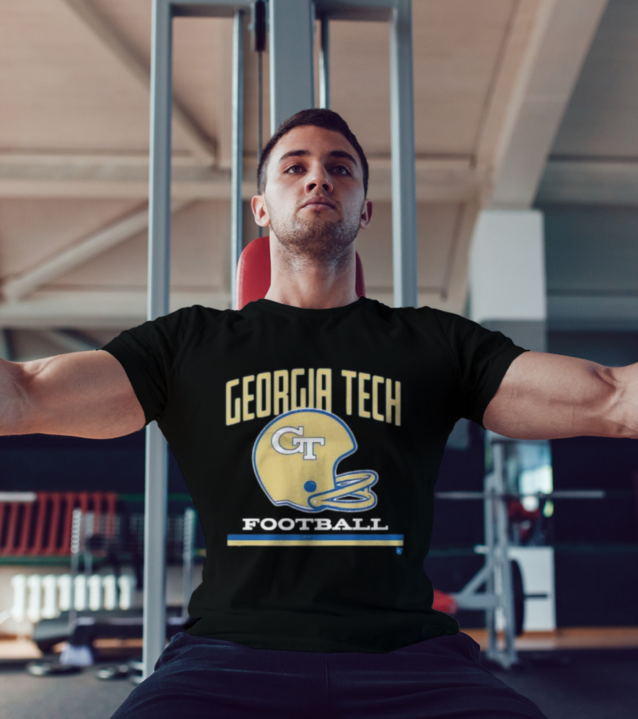 Georgia Tech Football Helmet GT Yellow Jackets T-Shirt