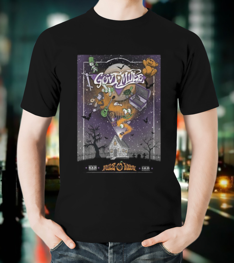 Gov’t Mule Halloween Show 2025 Washington DC Night 1 Philadelphia PA Night 2 T-Shirt