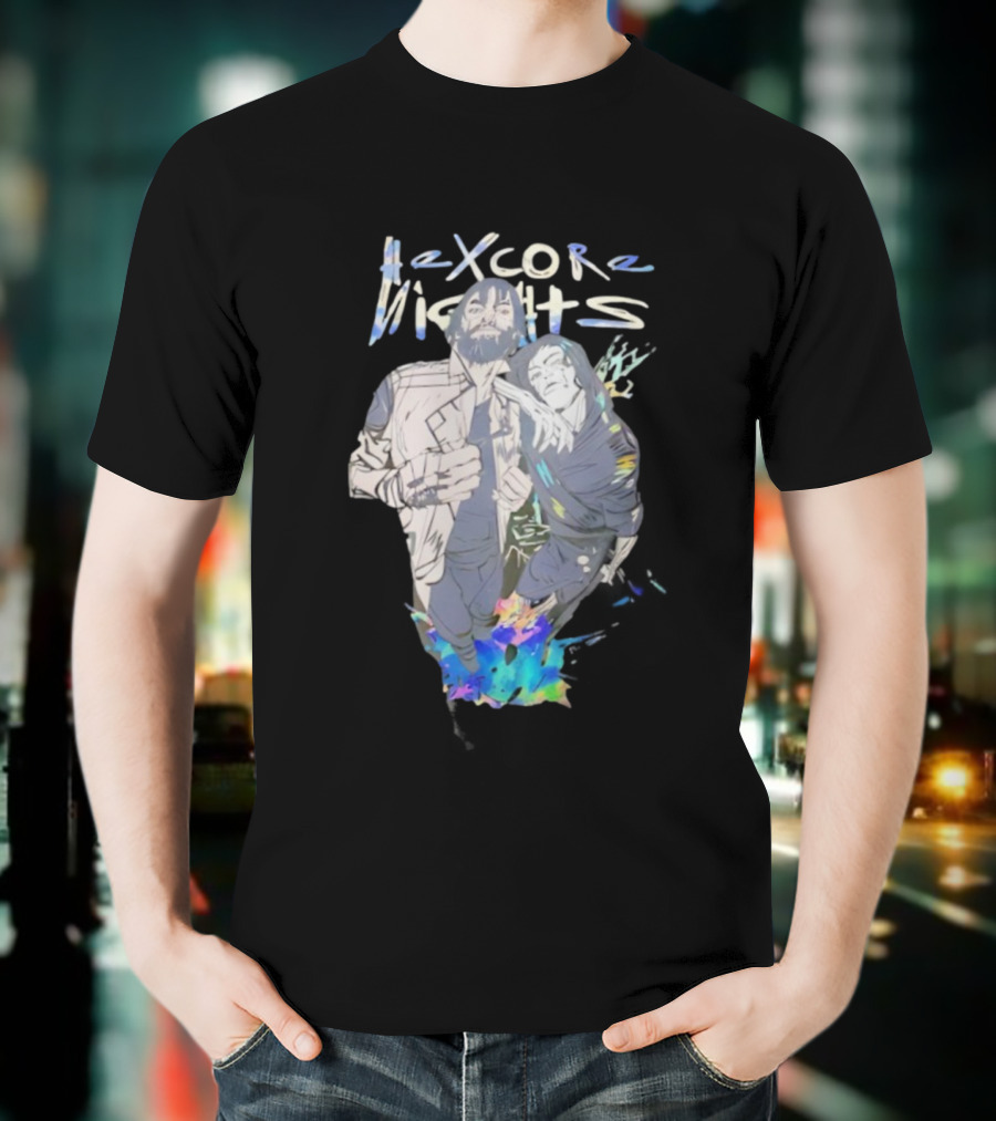 Hexcore Nights Arcane Anime Characters With Vibrant Colors And Dynamic Poses T-Shirt
