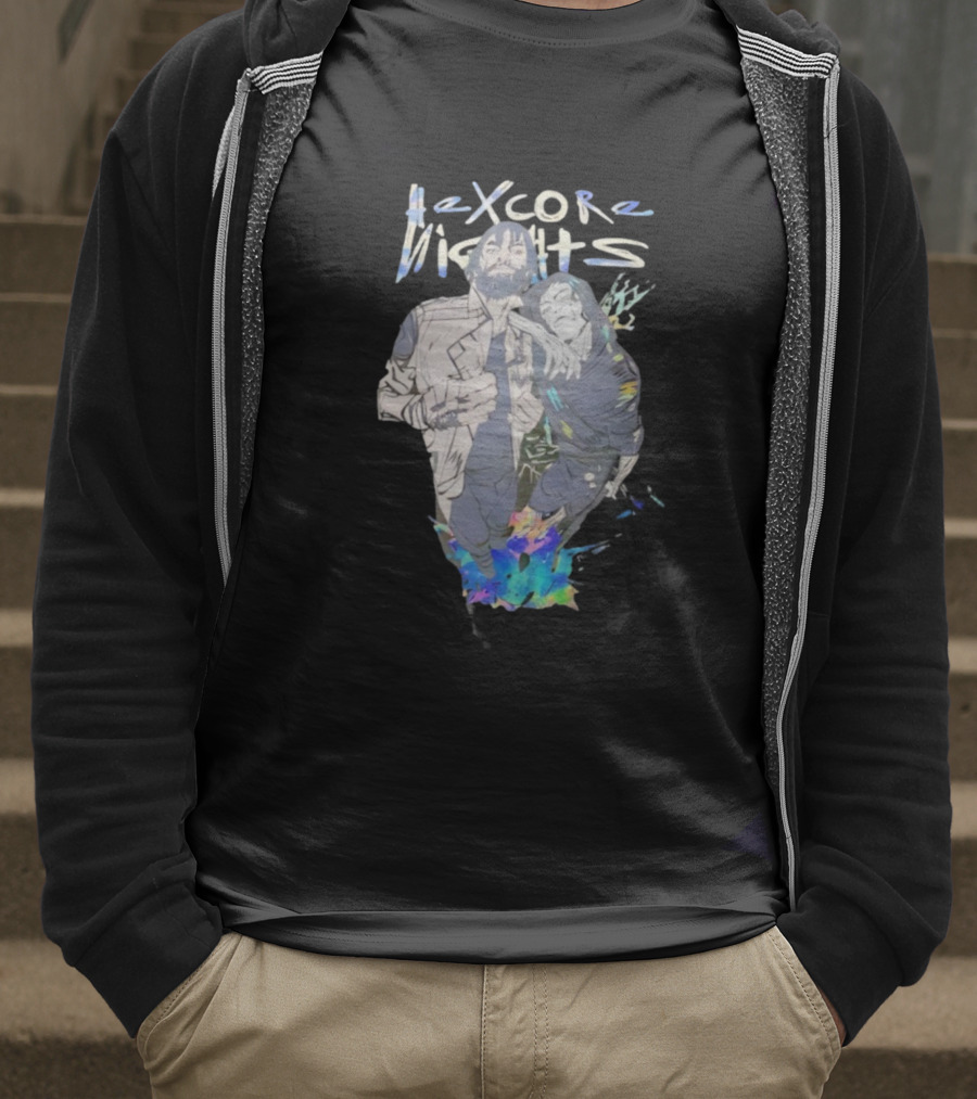 Hexcore Nights Arcane Anime Characters With Vibrant Colors And Dynamic Poses T-Shirt