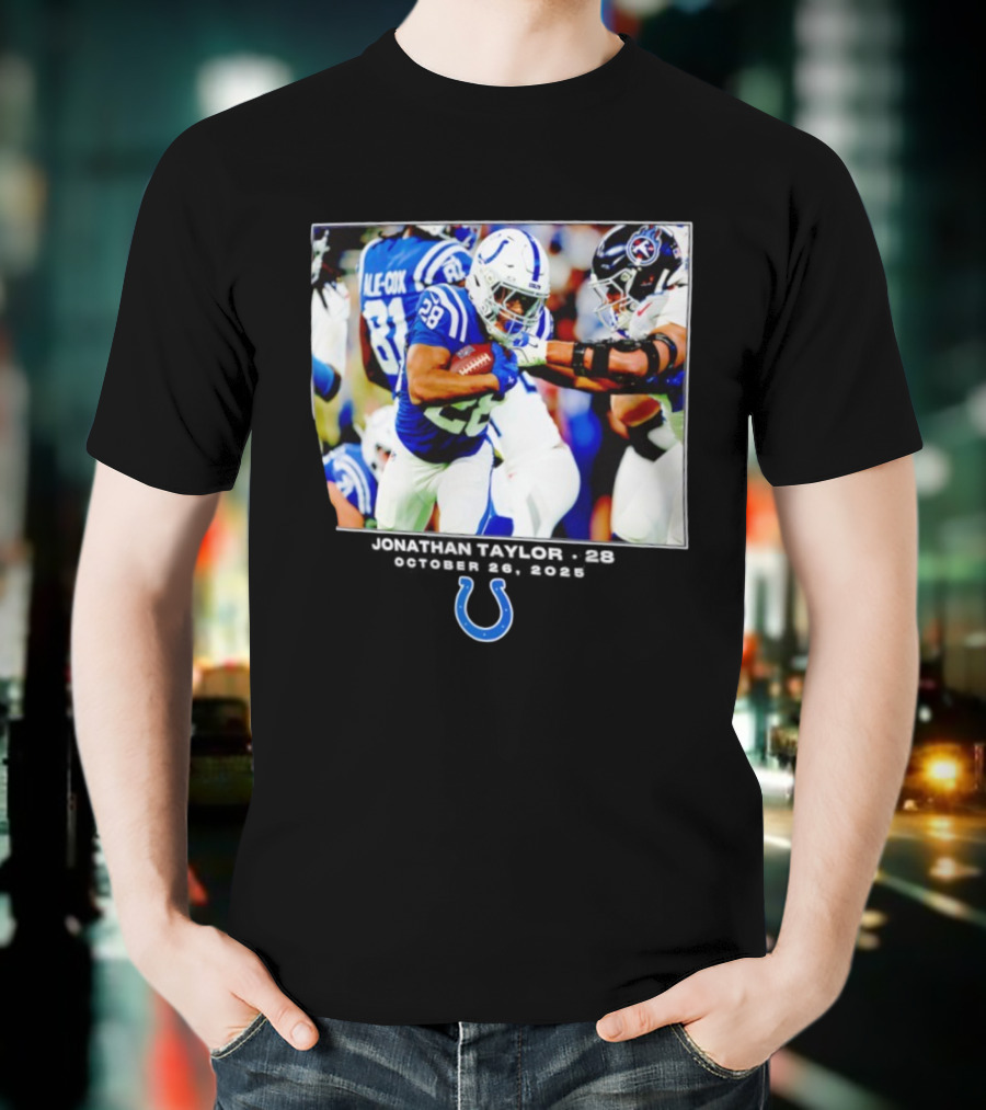 Jonathan Taylor Colts NFL Week 8 Action T-Shirt