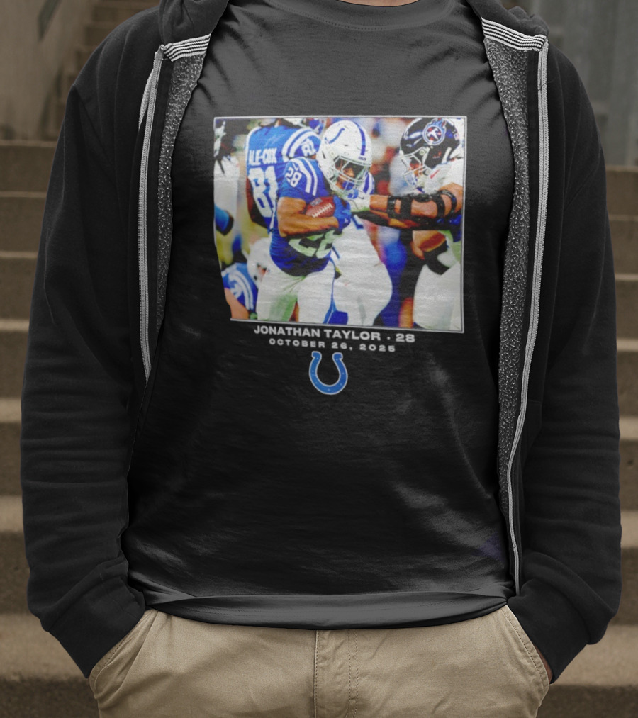 Jonathan Taylor Colts NFL Week 8 Action T-Shirt