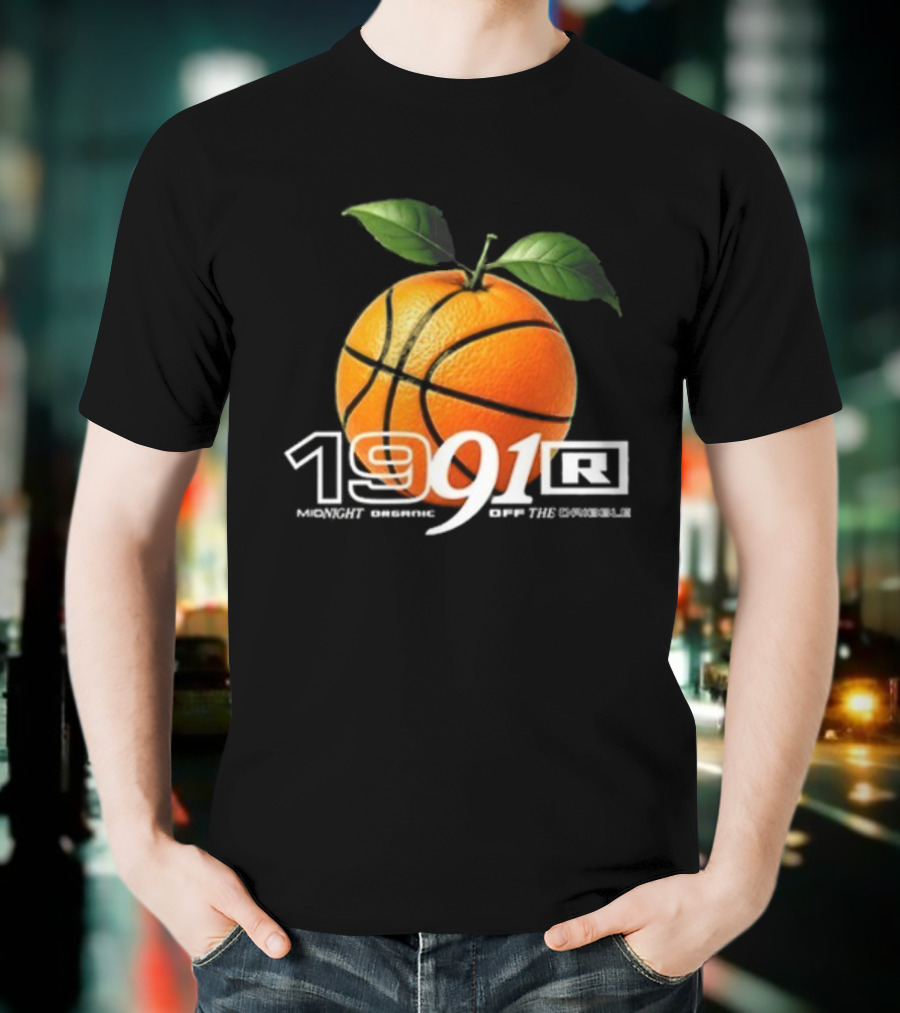 Larry June TFM 1991 Midnight Organic Off The Dribble 2.0 Basketball Orange T-Shirt