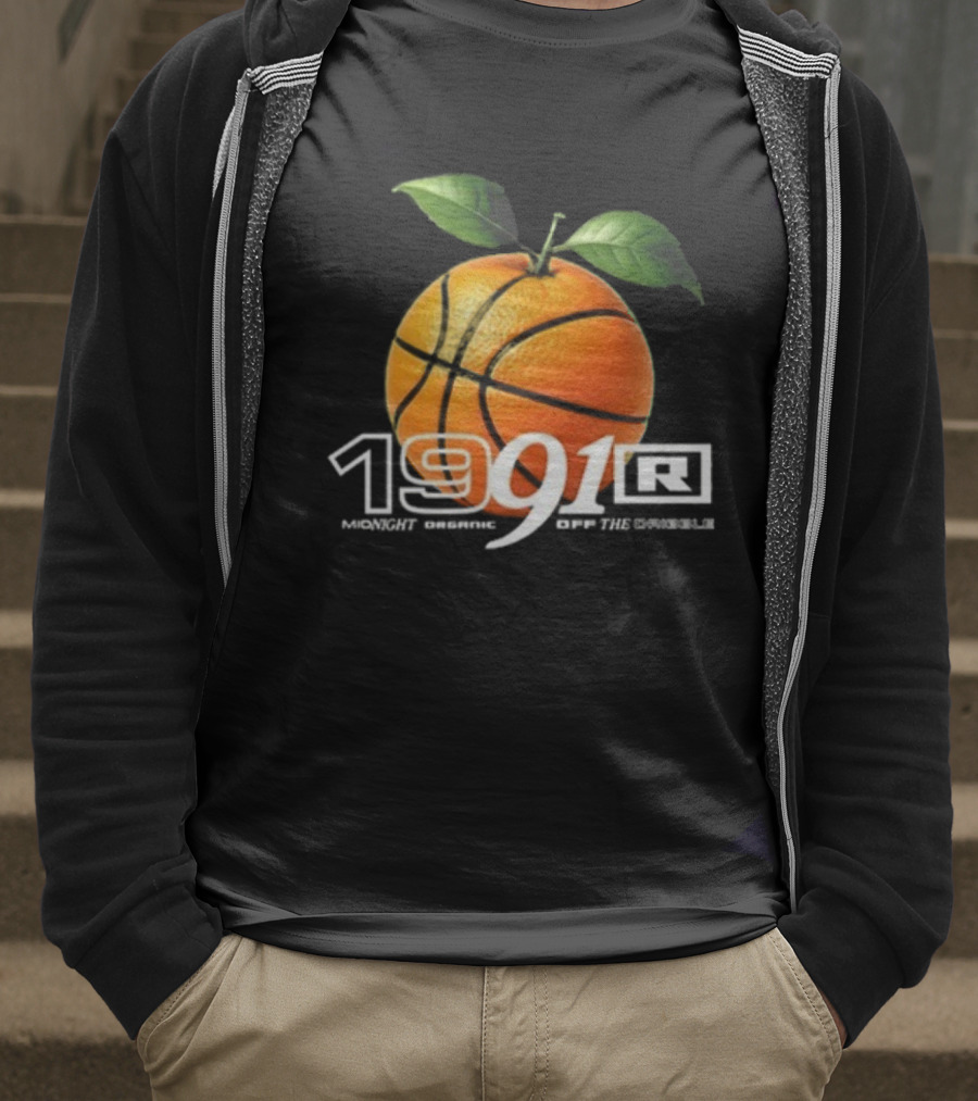 Larry June TFM 1991 Midnight Organic Off The Dribble 2.0 Basketball Orange T-Shirt
