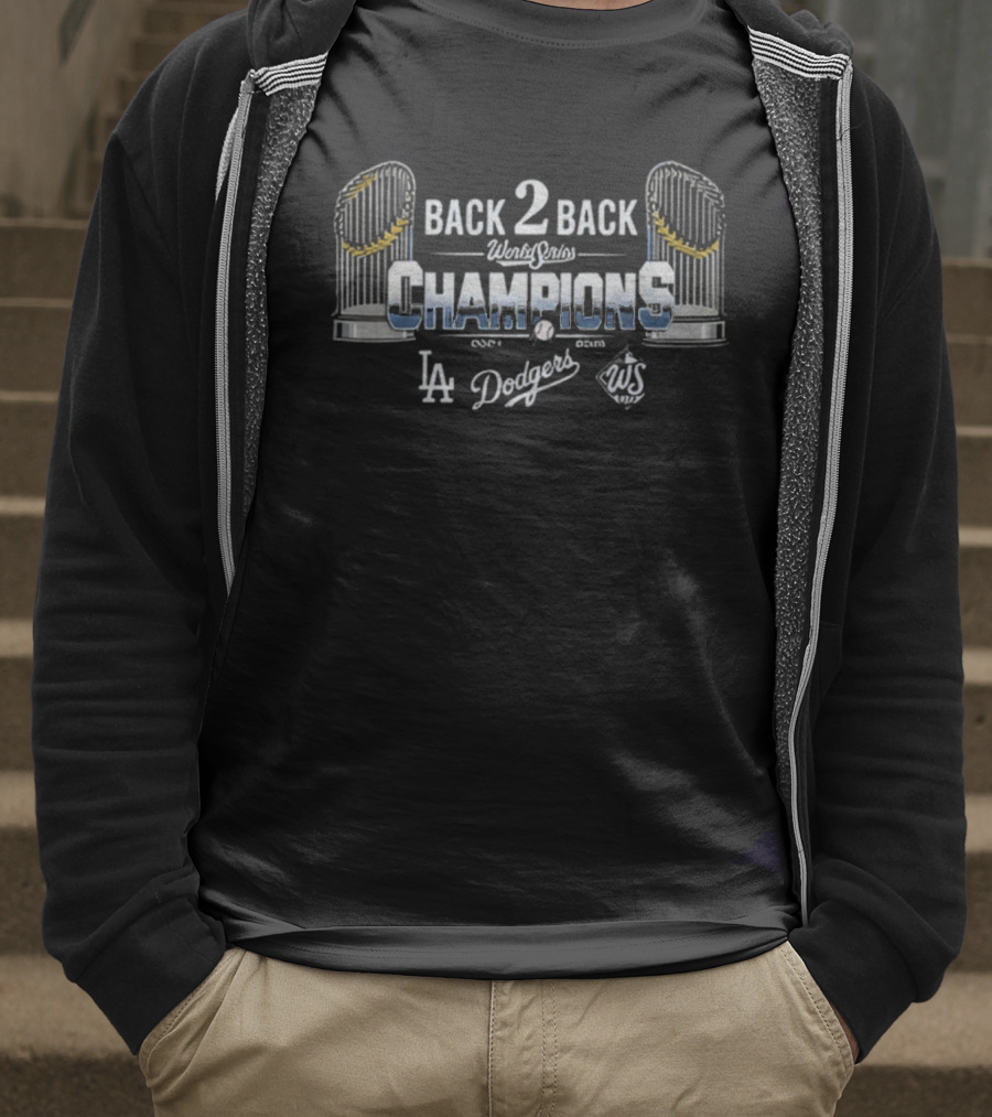Back 2 Back World Series Champions LA Dodgers 2024-2025 T-Shirt