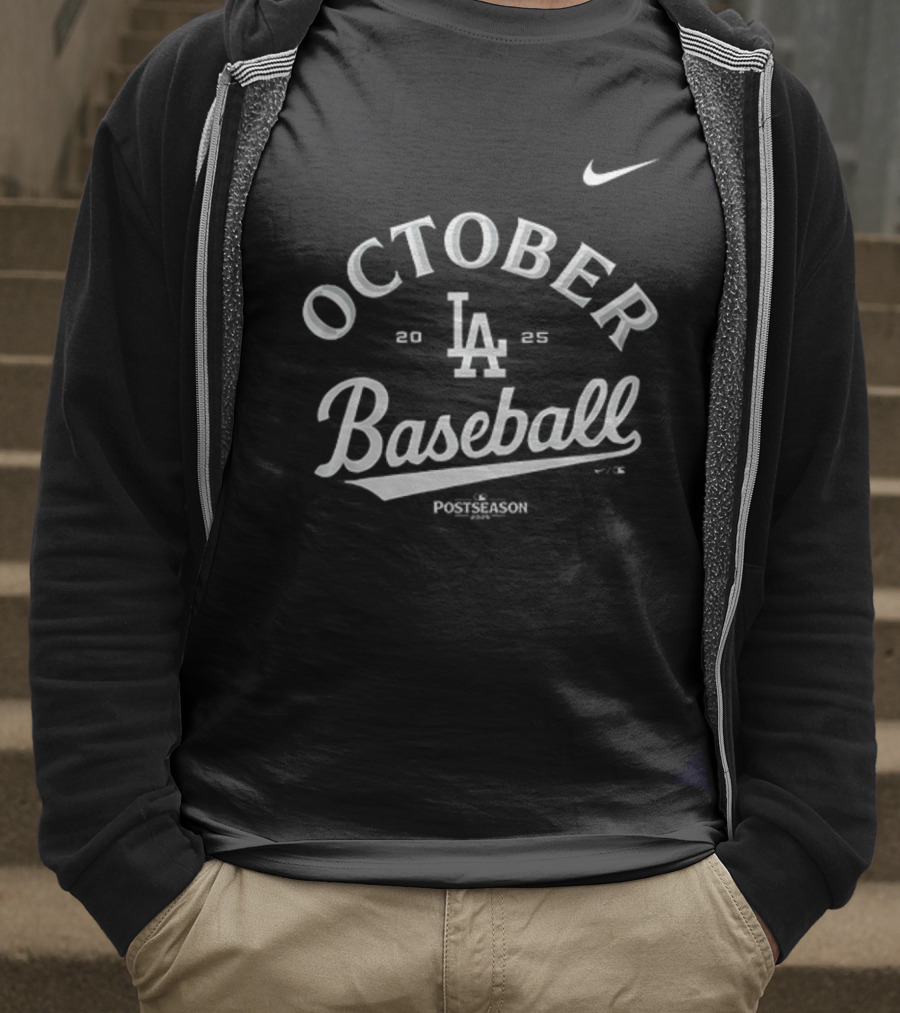 Los Angeles Dodgers October Baseball LA Nike T-Shirt